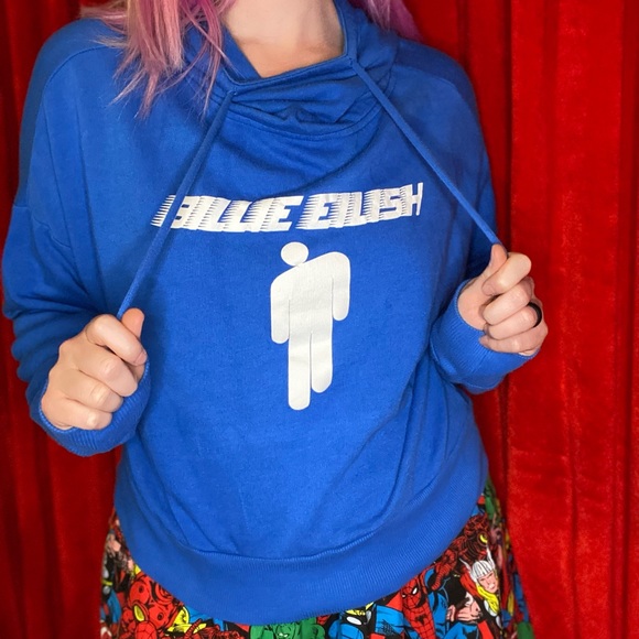 💙Blue Billie eilish sweatshirt hoodie💙 - Picture 2 of 7
